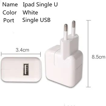 ES Plug Sieninis Įkroviklis Adapteris USB įkroviklio Maitinimo Įkroviklis Adapteris, elektros tinklo lizdo adapteris, skirtas iPadX