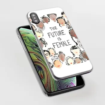 Estetika Minimalus Mergina galia Feminizmo Telefono dėklas skirtas Apple iPhone 