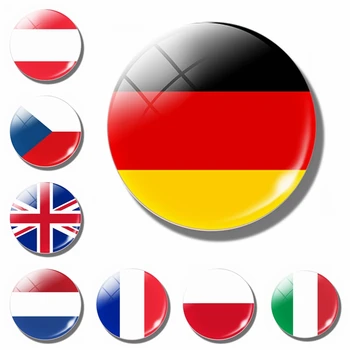 Europos Vėliava, Šaldytuvas Magnetai, Vokietijos, Prancūzijos Airija Nyderlandai Belgija Ispanija Britanijos Stiklo Magnetinės Šaldytuvas Lipdukai, Dekoras