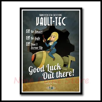 Fallout Žaidimo Plakatą, Baras, Vaikų Kambarys, Namų Dekoro Žaidimas Piešimo Kreidinio Popieriaus Siena Lipdukas Dekoravimas Sienų Lipdukai Frameless