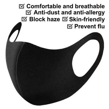 Fash Laivybos Vasaros Saulės Ledo Šilko Kaukė su Šilko Penkių Spalvų Unisex Kvėpuojantis Dulkėms Anti-rūko Kaukė 3D Kietas Skalbti Kaukė