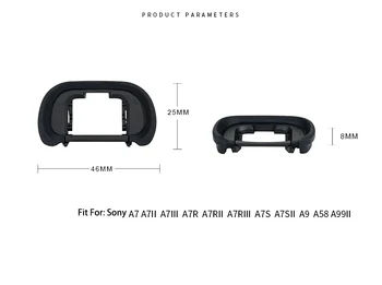 FDA-EP18 vaizdo Ieškiklis Akių Taurės FDAEP18 Okuliaro Eyecup Sony A7R A7III A7M3 A7RII A7R2 A9 A7R3 A7RIV A7RM3 A7A58 A99M2 A7M2 A7S2