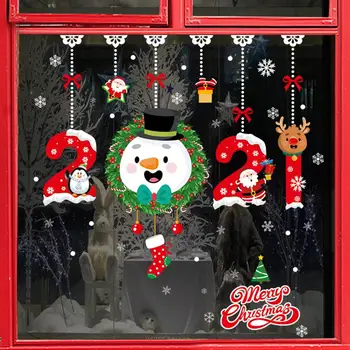 FENGRISE Sienos Langą Kalėdų Lipdukai Kalėdinė Dekoracija Namuose 