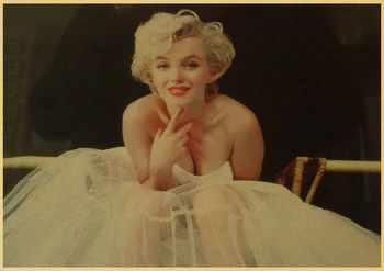 Filmo aktorė, gražuolė Marilyn Monroe Retro Plakato Derliaus plakatas Sienų Dekoras, Namų Baras Kavinė