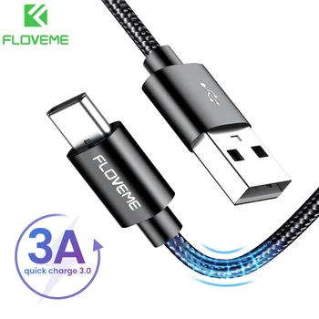 FLOVEME 3A USB C Tipo Kabelis Xiaomi 