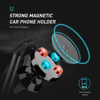 FLOVEME Magnetinio Automobilinis Telefono Laikiklis Samsung Galaxy S10 Pastaba 9 8 Oro Angos Kalno Magnetas Telefono Laikiklis iPhone 11/11 Pro Max XR