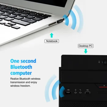 FONKEN USB Bluetooth Adapteris V5.0 Wireless Dongle Kompiuteris PC 