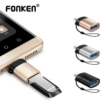 FONKEN USB C OTG Adapteris, Skirtas Macbook Tablet C Tipo SU USB3.0 Conventer Kabelis Mobiliojo Telefono OTG Gampad Pelę, Spausdintuvą, OTG Jungtis