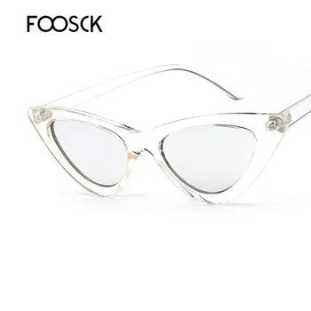 FOOSCK Moterys dizaineris akiniai nuo saulės women2019 aukštos kokybės Saulės Akinius Prekės Dizainerio Mados Retro De Soleil 