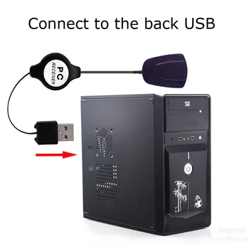 Fornorm Belaidžio PC Nuotolinio Valdymo Media Center USB Valdiklio Skristi Pelė, nuotolinio valdymo pultai, skirti 