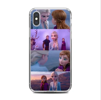 Forze 2 Disney Mobiliojo Elsa Telefono dėklas Silikoninis Telefono dėklas, skirtas IPhone11 iPhone/8/ 8plus Iphone 7/7 Plius Iphone6/6s /6plus