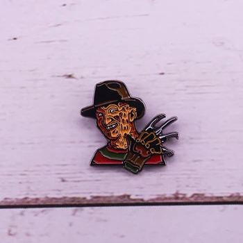 Freddy keršto emalio pin Nightmare On Elm Street gerbėjų dovana
