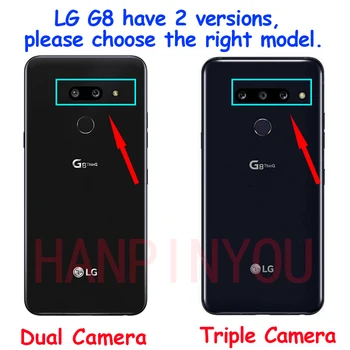 Front / Back Visišką Aišku, Minkštos TPU Kino Ekrano apsaugos LG G8 ThinQ 6.1