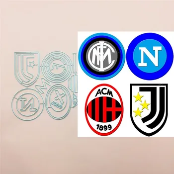 Futbolo Logotipas Ženklelis Metalo Supjaustyti Miršta Trafaretai, skirti 