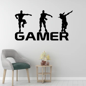 Gamer Vinilo Sienos Lipdukas Vaikams Kambariai Apdailos decal Plakatas berniukai Žaidimų PS4 Battle Royale Žaidimas Lipdukai Sienų Tapetai