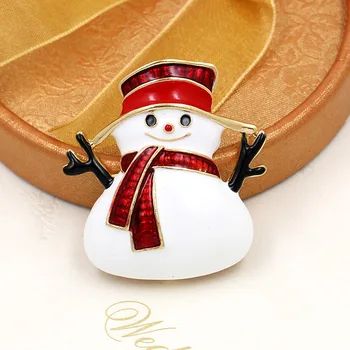 Gamyklos Tiesioginio Pardavimo Raudona Emaliuota Sniego Sagės Smeigtukai Kalėdų Aukso Spalvos, Padengtą