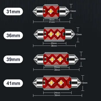 Girlianda SPT LED Lemputes, 31mm 36mm 39mm 41mm C5W C10W Super Šviesus Automobilių Dome Lemputė Canbus Nėra Klaidos Auto Interjero Skaitymo Lempos