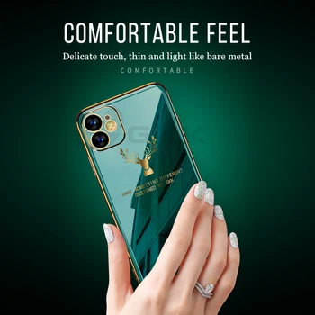 GKK Prabanga Apkalos Minkštos Tpu Case For Iphone 11 Pro Max X XS Max XR 6 6s 7 8 plus SE 2020 Atveju antidetonaciniai Kameros Apsauginis Dangtelis