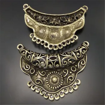 GraceAngie 3pcs Antiqued Stiliaus Bronzos Tonas Lydinio Mados Žavesio Jungtis Dekoro Papuošalai AccessoriesHot 63*44mm 03160