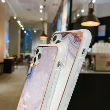 Gradientas Marmuro Tekstūros atsparus smūgiams Telefono dėklas Skirtas iPhone SE 2020 m. 11 11Pro Max XR XS Max X 7 8 6S Plius Bamperis Minkštas Galinį Dangtelį