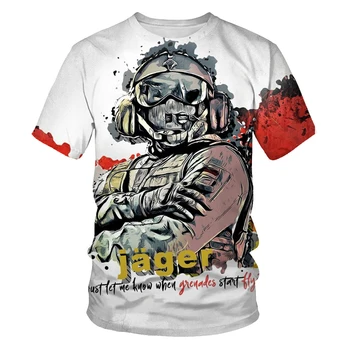 Grafiti marškinėliai vyriški tapybos vaizdą 3D spausdinimo hip-hop street drabužiai laisvi ir patogus audinys, O-kaklo vyriški T-shirt