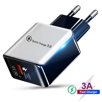 Greitai Įkrauti 3.0 4.0 USB Kroviklis 5V Universalus 3A Greito Įkrovimo Adapteris, Skirtas 