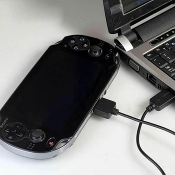 Greitas Pristatymas 1PC USB Įkroviklio Laidą Įkrovimo Perdavimo Duomenų Sinchronizavimo Laidas Linija, Maitinimo Adapteris, Laidas Sony Psv1000 Psvita PS Vita