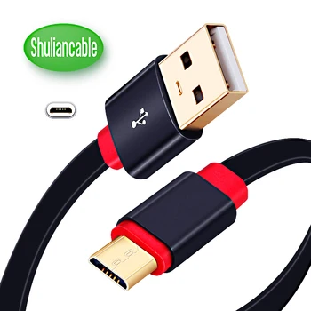 Greitas įkrovimas USB kabelis butas auksu Micro USB linija 