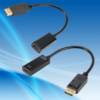 GRWIBEOU DP HDMI Kabelis Adapteris Vyrų ir Moterų Nešiojamas PC Display Port Paramos 4k 1080P HDMI Laidas, Adapteris Keitiklis HDTV