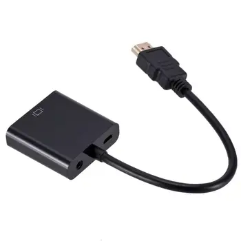 Grwibeou HDMI į VGA Adapteris Vyrų ir Famale Konverteris 1080P Skaitmeninio į Analoginį Vaizdo Garso PC Laptop Tablet HDMI Į VGA