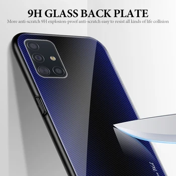 Grūdintas Stiklas Atveju Samaung Galaxy A51 A71 Galinio Stiklo gaubtas 