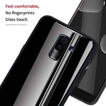 Grūdintas Stiklas Case For Samsung Galaxy A6 A8 Plius 2018 A8 A9 Star Lite Hard KOMPIUTERĮ Samsung Note 8 9 A6S A7 A9 2018 Telefono Dangtelį