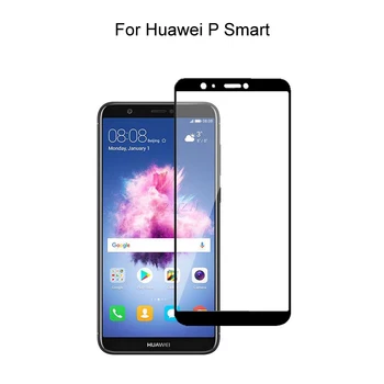 Grūdintas Stiklas Huawei P Smart (2017, 5.65 cm) Pilnas draudimas 2.5 D Screen Protector, Grūdintas Stiklas Huawei P Smart