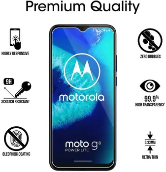Grūdintas Stiklas Motorola Moto G8 Galia Lite Stiklas Screen Protector 2.5 D 9H Ant Moto G8 Plius Žaisti Apsauginės Plėvelės