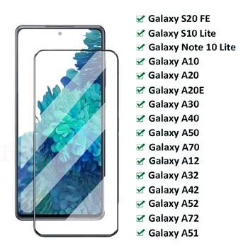 Grūdintas Stiklas Samsung Galaxy S20FE S21 Plius S10 10 Pastaba Lite A42 A32 A12 A50 A51 A40 A70 A30 A20E A10 Screen Protector Filmas