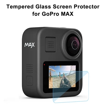 Grūdintas Stiklas Screen Protector, skirta GoPro MAX Atveju Apsauga Apsauginė Plėvelė Eiti Pro 360 Korpuso Dangtis Accesorie Priedai