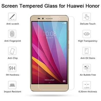 Grūdintas Stiklas už Garbę 10X 8X Lite 6X 7X Apsauginė Ekrano apsaugos Huawei Honor 9X 8C 9C 6C Pro 5C Telefonas Stiklo danga