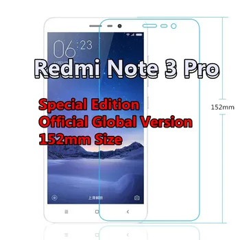 Grūdintas Stiklas Xiaomi Redmi 3 Pastaba Pro 152mm Pasaulio versija pastaba 3 SE Specialusis Leidimas Screen Protector 3 pastaba 150mm Originalas