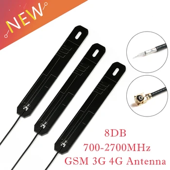 GSM 3G 4G įmontuota Antena 8DB IPEX Sąsaja, Vidaus PCB Lenta Plokštė Oro 700-2700MHz Su 12cm Kabelio Juostos Antena