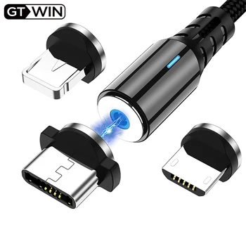 GTWIN Magnetinio Greito Įkrovimo Kabelis USB C Tipo Kabelis Magnetas Įkrovimo Laidą 
