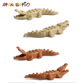 Gyvūnų Blokai Modelis Krokodilas Leopard Švietimo Žaidimai Pav Plytų Žaislai Vaikams, Vaikai