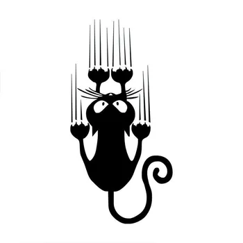 Gyvūnų Dekoratyvinis Vinilinis Sienų Lipdukai Funny Cat Asmenybės Jungiklis Lipdukas 2SS0453