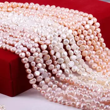 Gėlavandenių Perlų Karoliukai, Aukštos Kokybės ne didesnis kaip 36 cm Punch Prarasti Karoliukų, skirta 