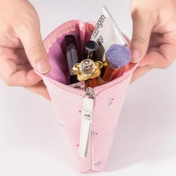 Gėlių Kosmetikos Krepšys Portable 3D Spausdinimo Gėlės Kelionės Skalbinių Laikymo Neceser Grožio Dėklas Moterų makiažas Maišelį Dropshipping
