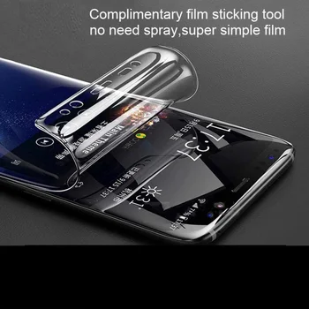 HD Išmanųjį telefoną Hidrogelio Apsauginės Plėvelės Samsung J8 J7 J6 J4 Plius j3 skyrius Screen Protector For Galaxy Note 7 5 4 3 2 Ne Stiklo