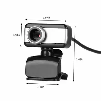 HD USB 2.0 Zoom Kamera Su Mikrofonu Interneto Kamera Vaizdo Pokalbių Web Kamera Kompiuterio Darbalaukio Nešiojamojo Kompiuterio Periferiniai įrenginiai