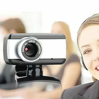 HD USB 2.0 Zoom Kamera Su Mikrofonu Interneto Kamera Vaizdo Pokalbių Web Kamera Kompiuterio Darbalaukio Nešiojamojo Kompiuterio Periferiniai įrenginiai