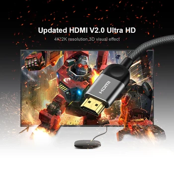 HDMI Kabelis, HDMI į HDMI 2.0 4k 3D Kabelis, HDTV LCD Nešiojamas PS3 splitter switcer Projektorius, Kompiuteris Kabelis 1m 2m 3m 5m Kabelis HDMI