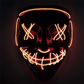 Helovinas LED Prapūtimo Rinkimų Tušas Kostiumas DJ Šalies Šviesa Švyti Tamsiai Tušas Siaubo Žėrintis 2020 m.
