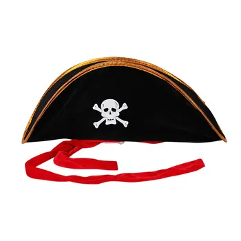 Helovinas priedai kaukolė skrybėlę karibų piratų skrybėlę kaukolė skrybėlę piratavimo bžūp Corsair bžūp šalies prekių Kostiumas Fancy Dress Šalis